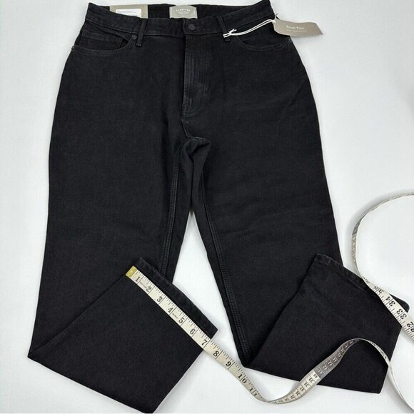 Everlane Women’s NWT Black Minimalist The Original Cheeky Jean W31-32/L26 Crop - Picture 13 of 13
